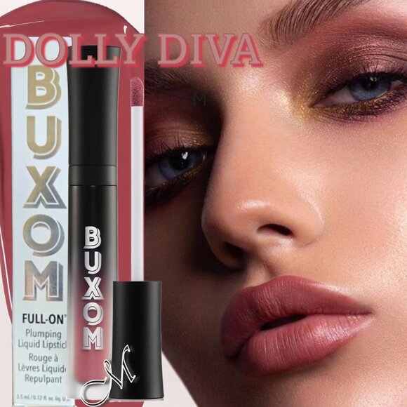BUXOM FULL-ON PLUMPING LIQUID MATTE LIPSTICK ~ DOLLY DIVA (MAUVE) 3.5ml NIB/Seal - Picture 1 of 16